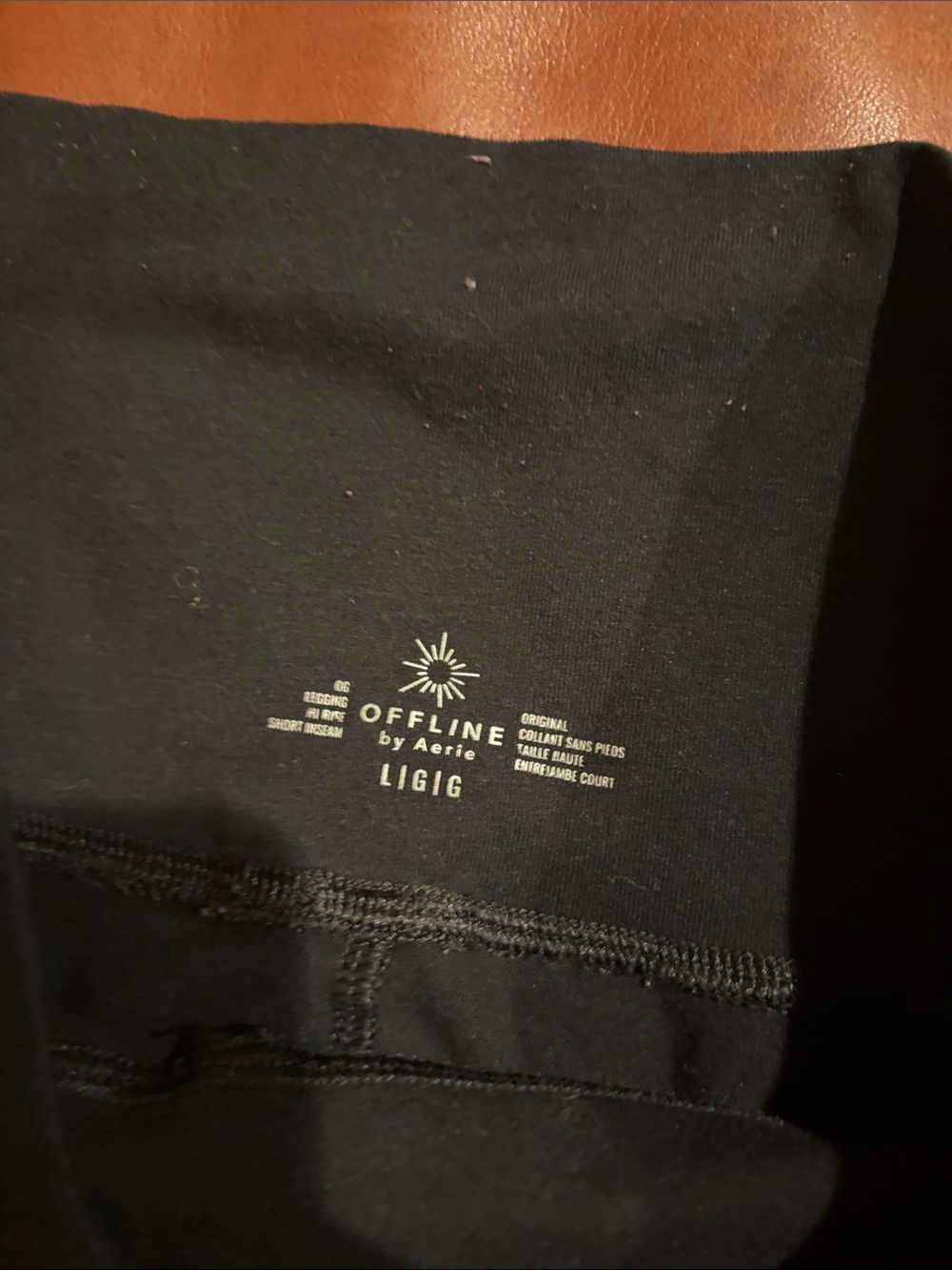 Black Aerie High-Waist Offline Leggings Black Large - Picture 2 of 3